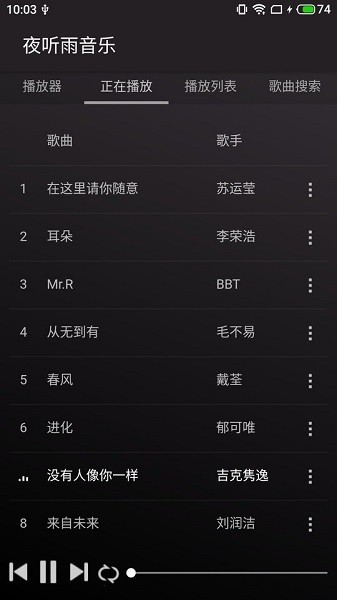 夜听雨音乐