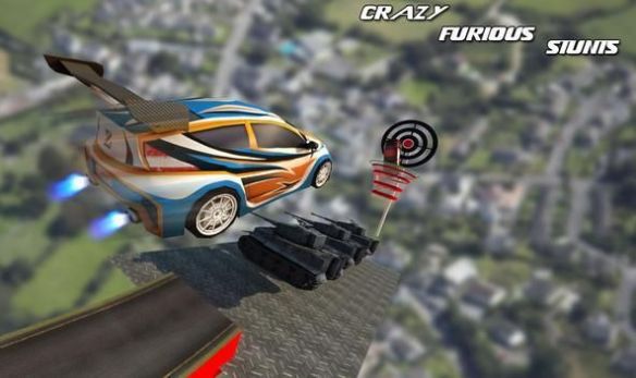 空中坡道汽车特技3D(Mid Air Ramp Car Stunts 3D)